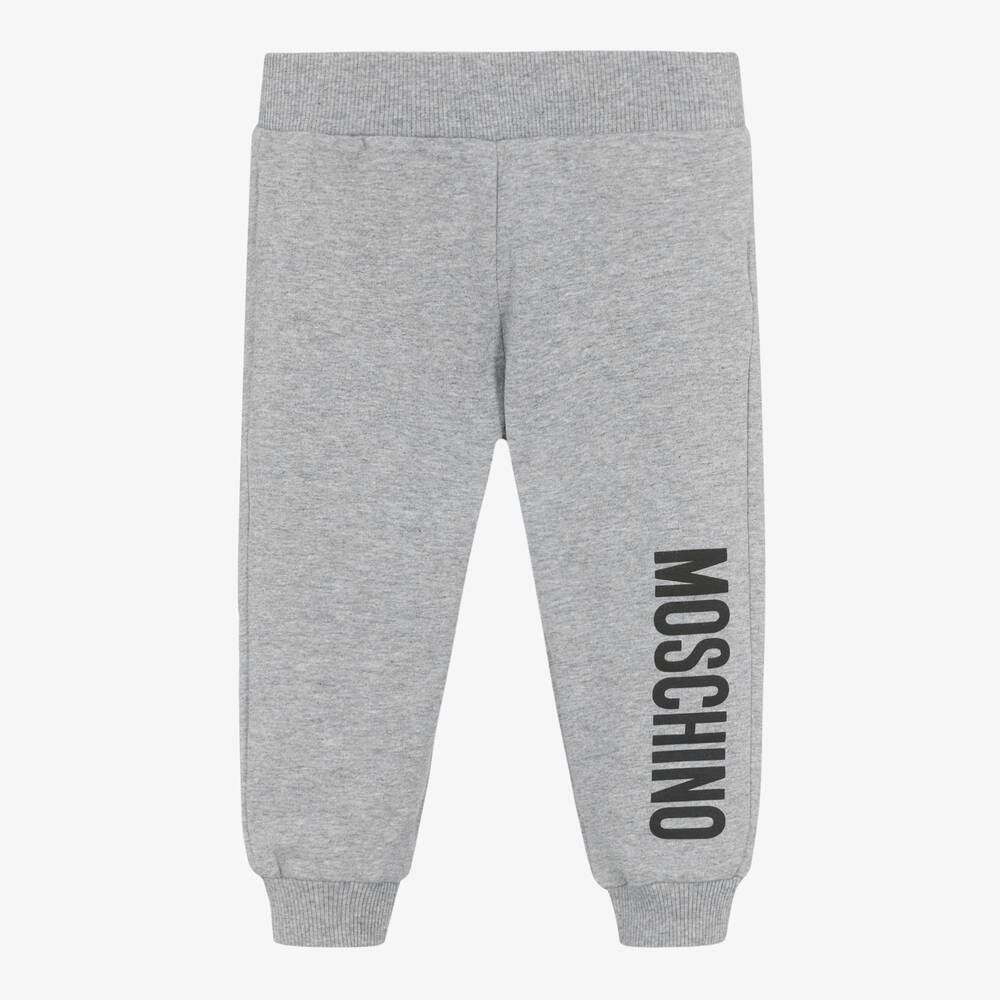 Moschino Baby Babies' Grey Cotton Jersey Joggers