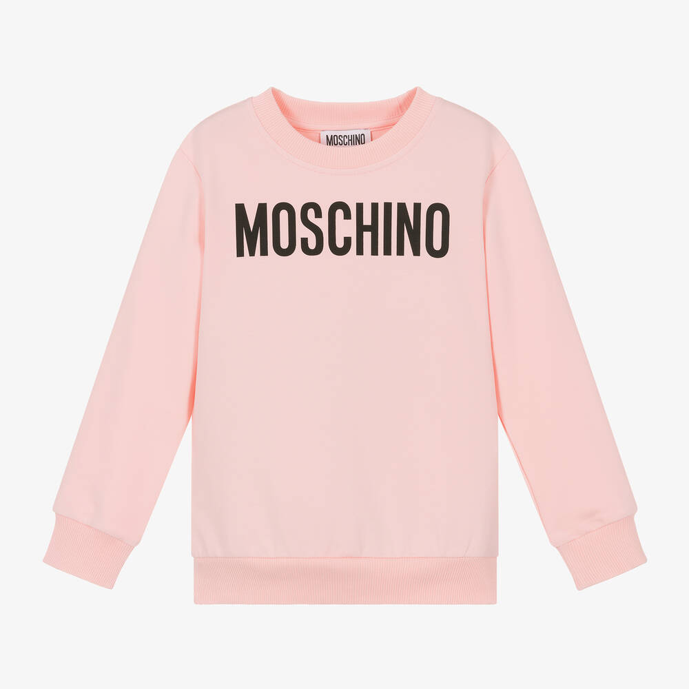 Moschino Kid-Teen - Pink Cotton Sweatshirt | Childrensalon