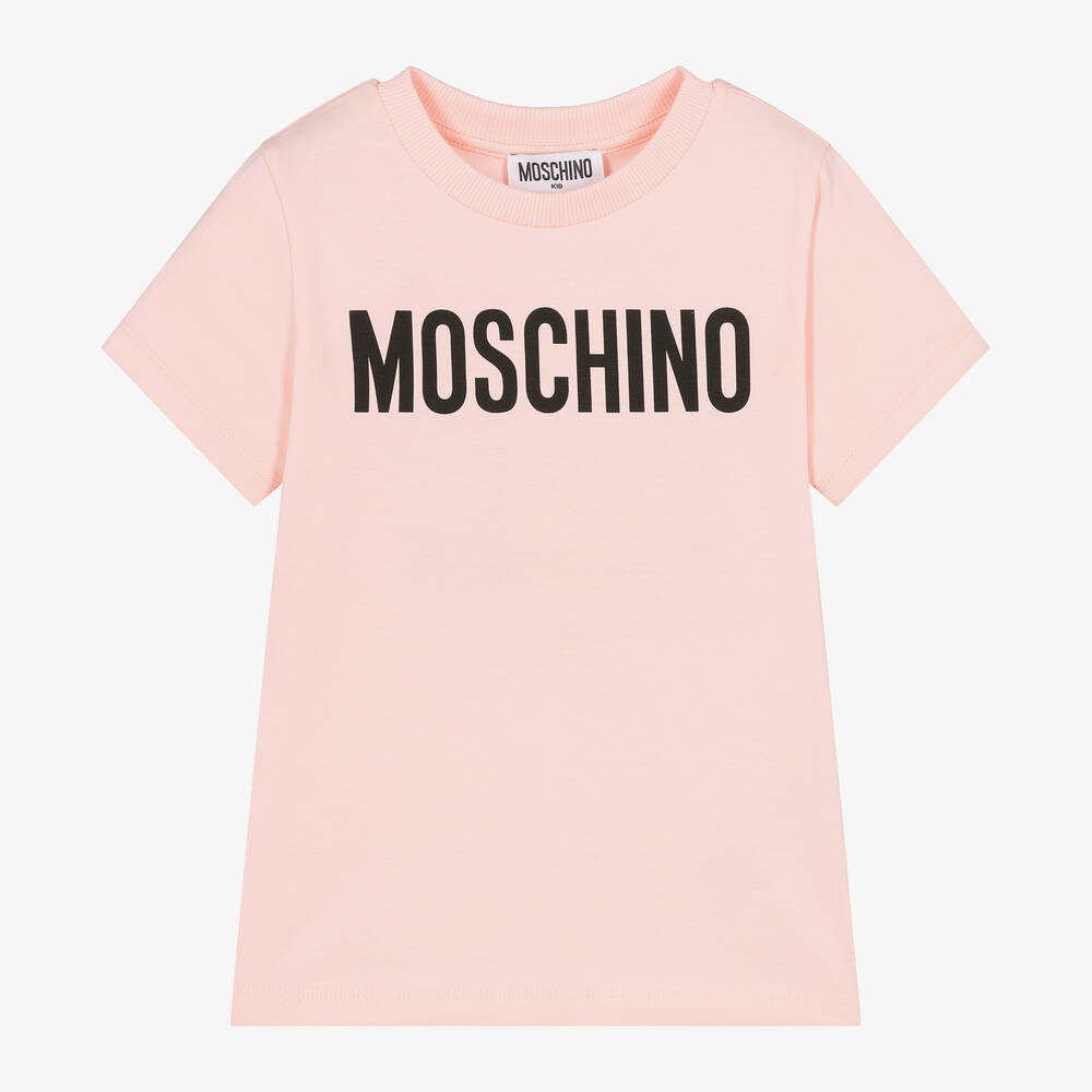 Moschino Kid-Teen - Pink Cotton T-Shirt | Childrensalon