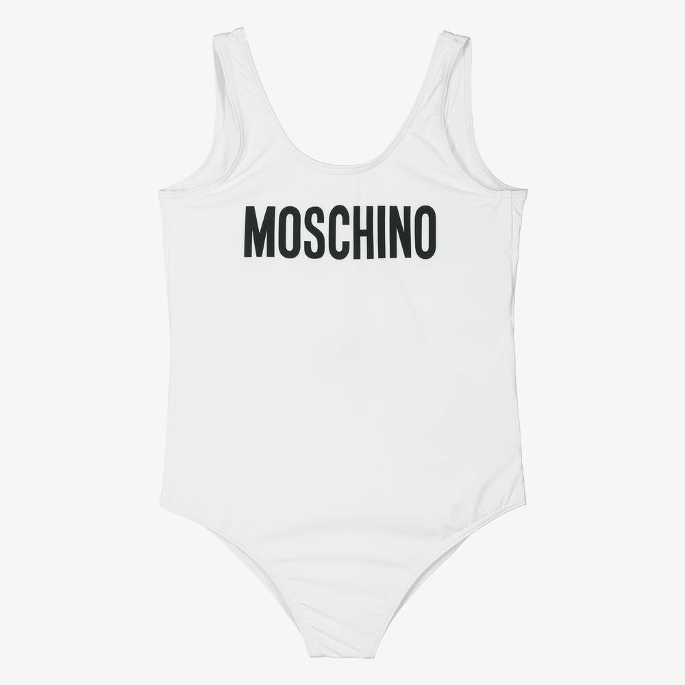 Moschino Kid-Teen - Teen Girls White Swimsuit | Childrensalon