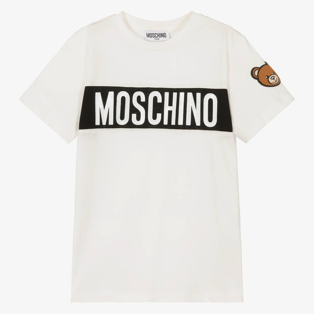 Moschino Kid-Teen - T-shirt ivoire ado | Childrensalon