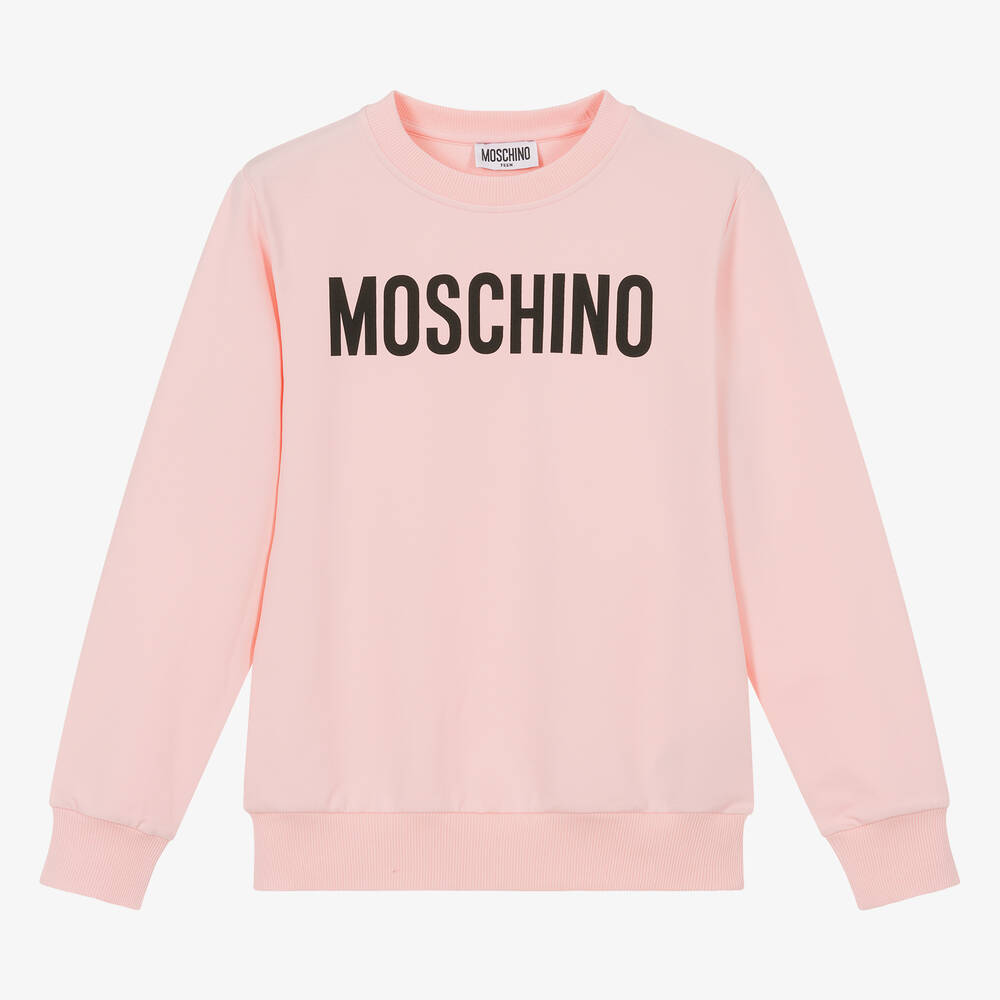 Moschino Kid-Teen - Teen Pink Cotton Sweatshirt | Childrensalon