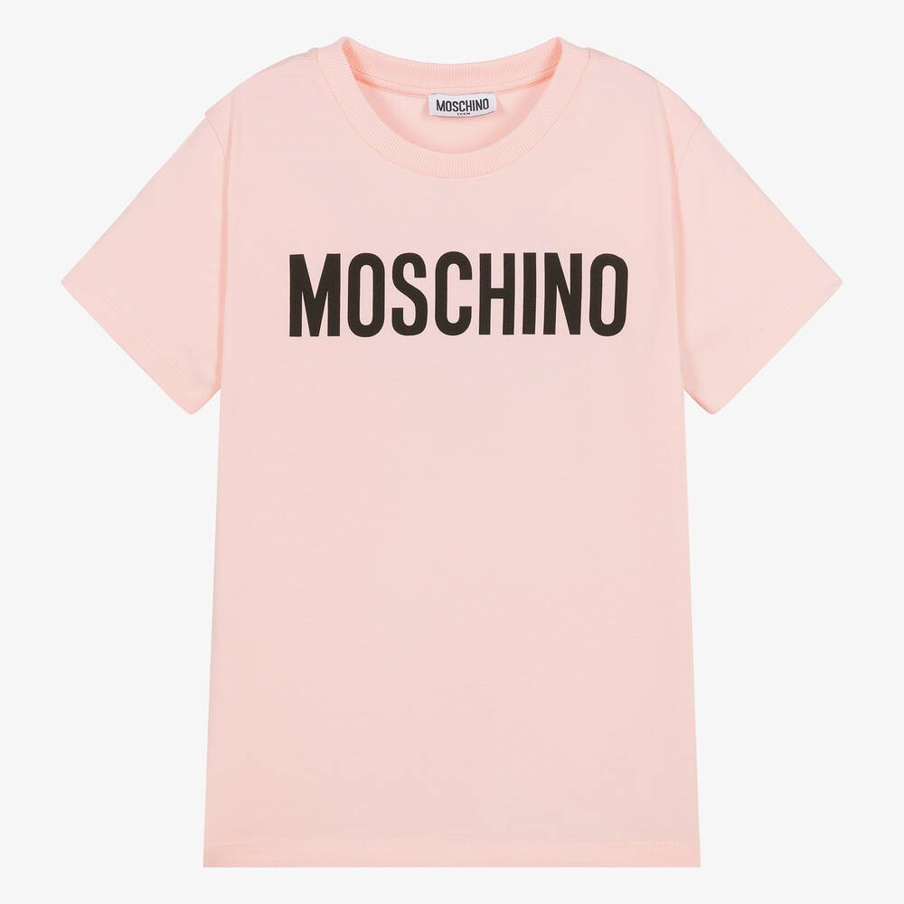 Moschino Kid-Teen - Teen Pink Cotton T-Shirt | Childrensalon