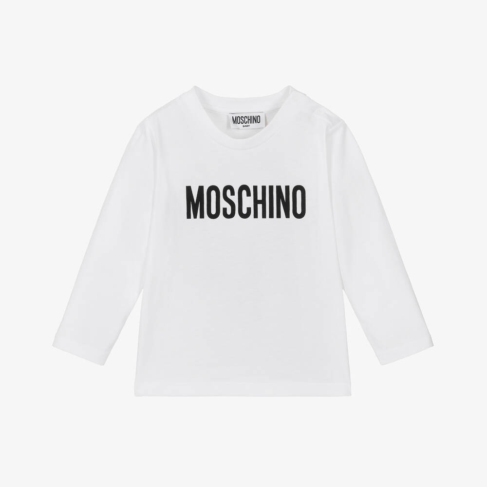 Moschino Baby - White Cotton Top | Childrensalon