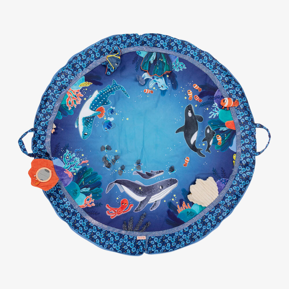 Moulin Roty Blue Sealife Activity Playmat (90cm)