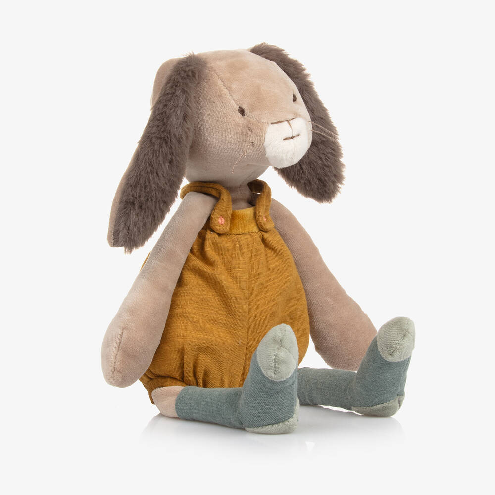 Moulin Roty - Коричневая мягкая игрушка Кролик (37см) | Childrensalon