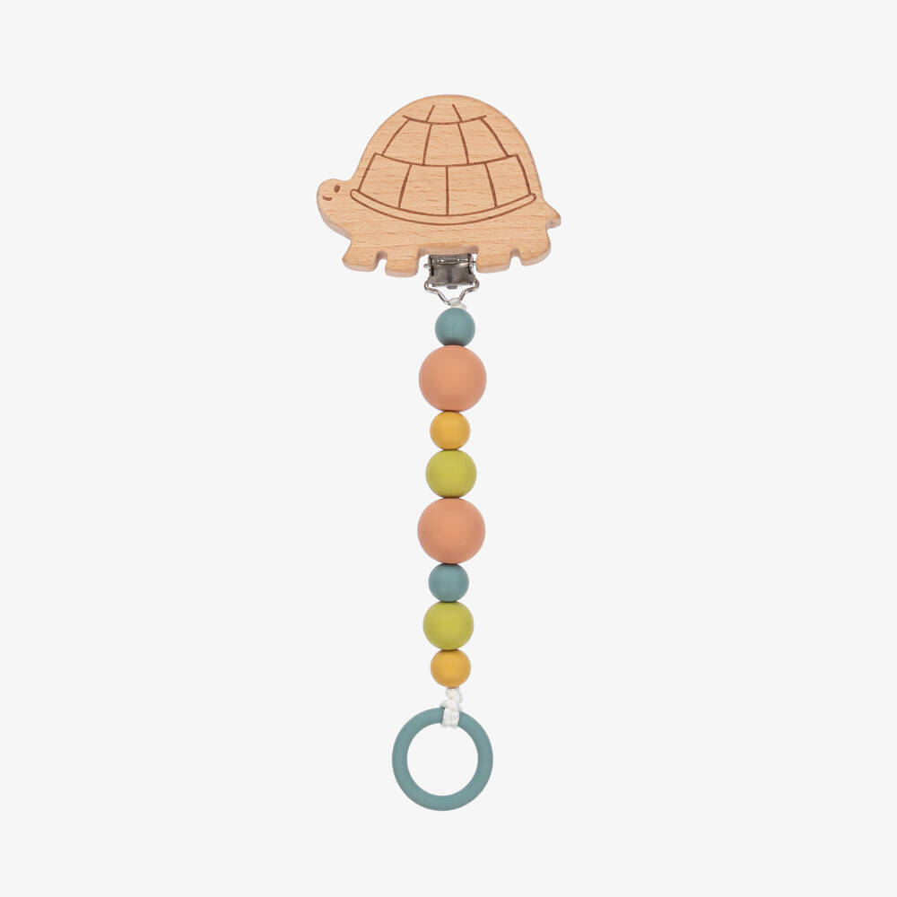 Moulin Roty - Tortoise Dummy Clip (22cm) | Childrensalon