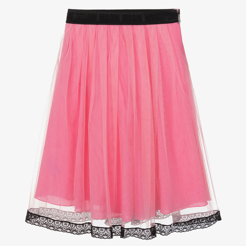 MSGM - Teen Girls Pink Tulle Skirt | Childrensalon