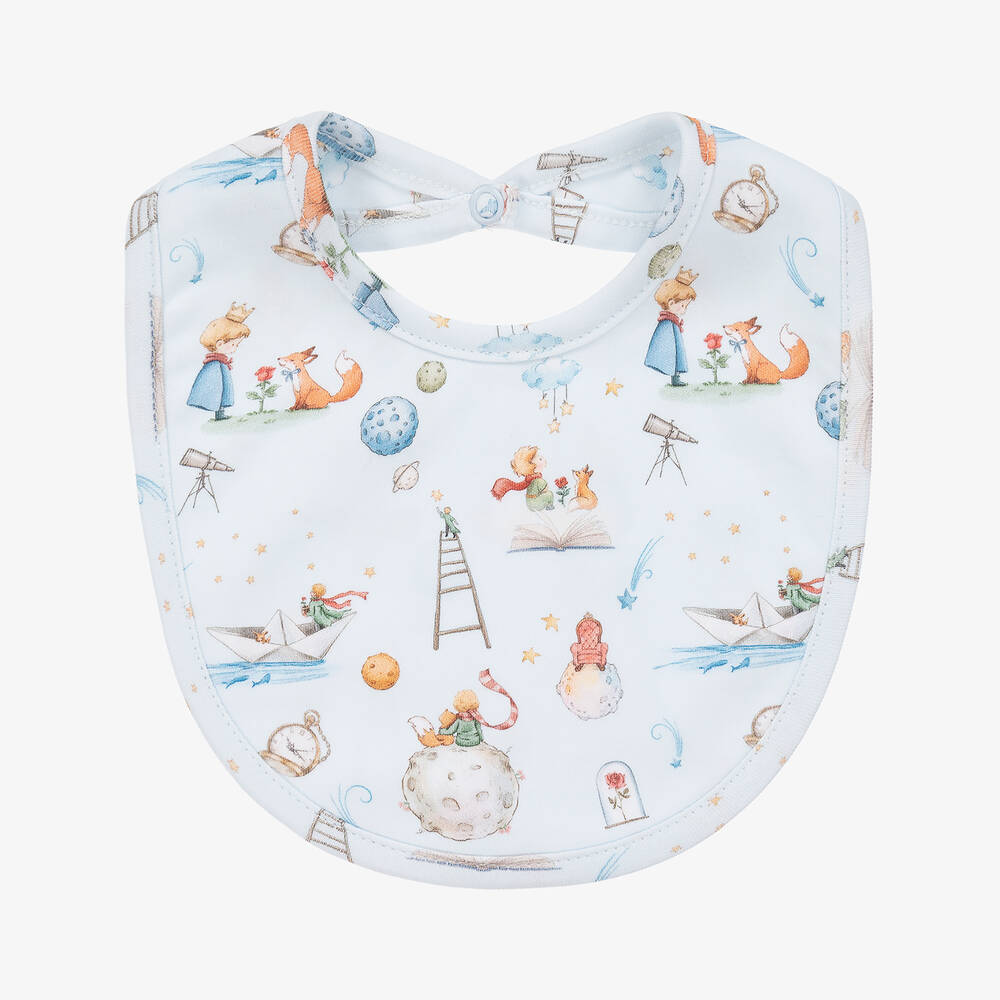 My Little Pie - Baby Boys Blue Supima Cotton Little Prince Bib | Childrensalon