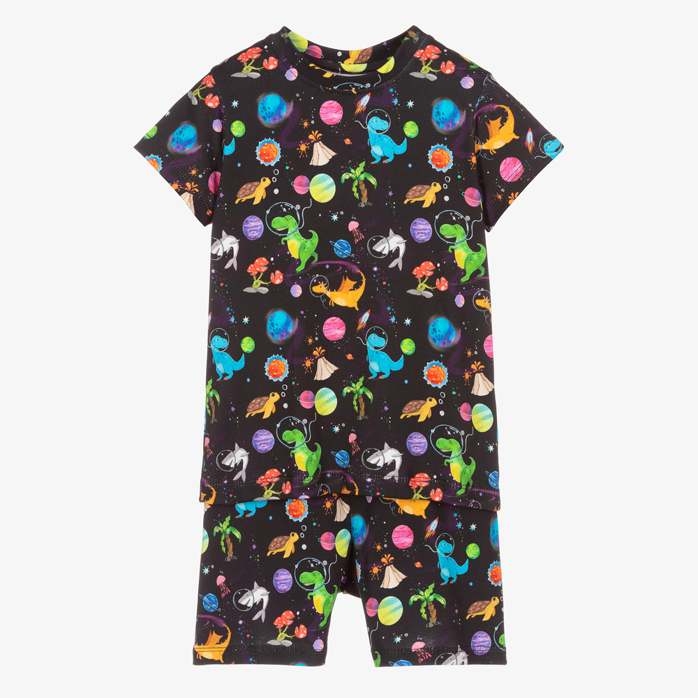 My Little Pie Babies' Boys Black Supima Cotton Pyjamas