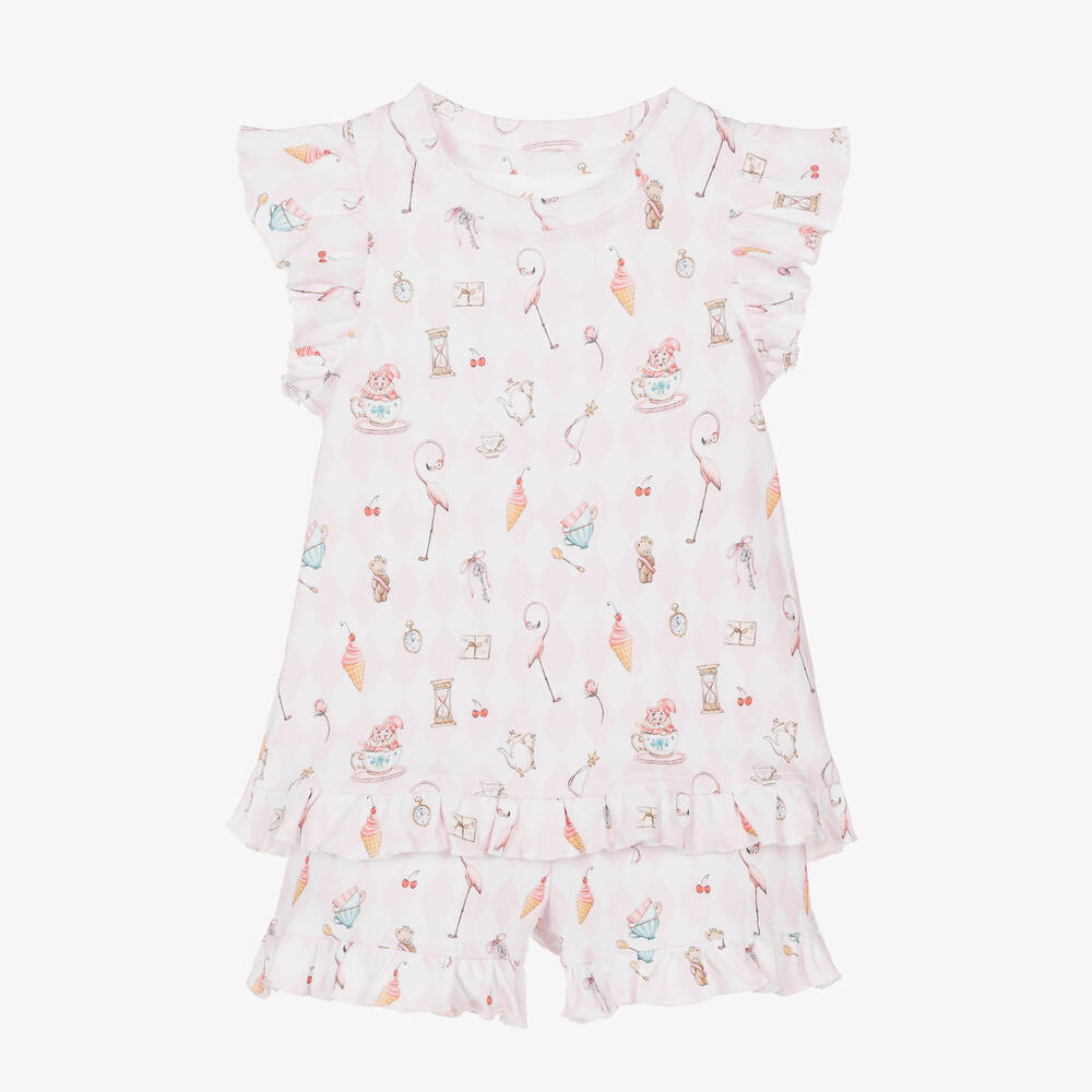 My Little Pie - Girls Pink Cotton Pink Diamond Pyjamas | Childrensalon