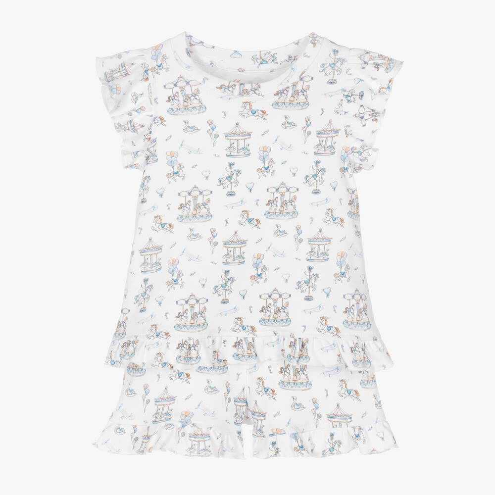 My Little Pie - Girls White Cotton Bon Bon Pyjamas | Childrensalon
