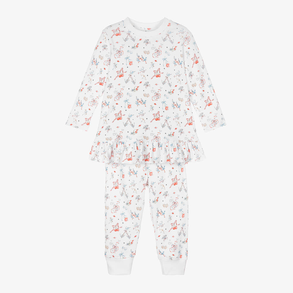My Little Pie - Girls White Supima Cotton Adele Pyjamas | Childrensalon
