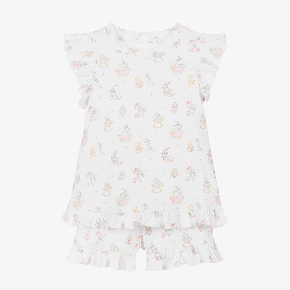 My Little Pie - Girls White Supima Cotton Fluffies Pyjamas | Childrensalon