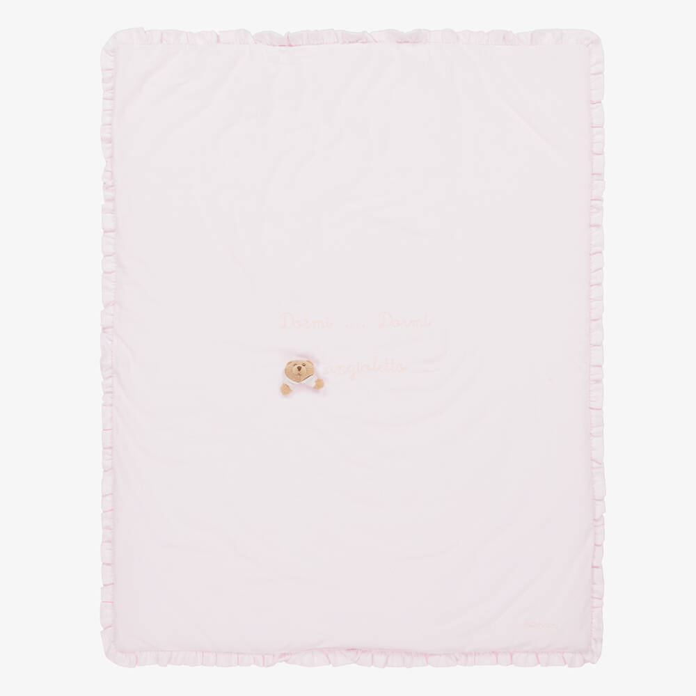 Nanán - Couverture matelassée rose clair 85 cm | Childrensalon