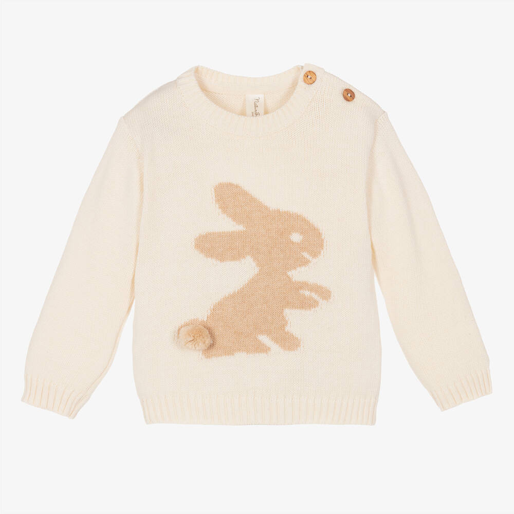 NaturaPura - Ivory Organic Cotton Sweater | Childrensalon