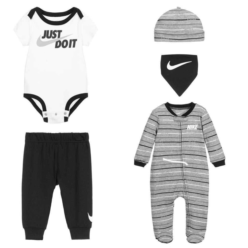 Nike - Baby Boys 5 Piece Babysuit Set 