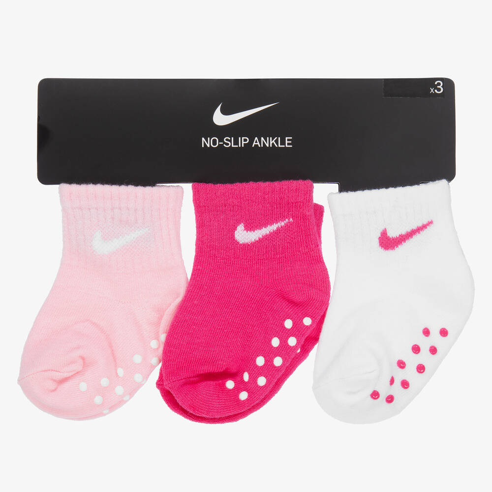 Nike - Baby Cotton Logo Socks(3 Pack) | Childrensalon