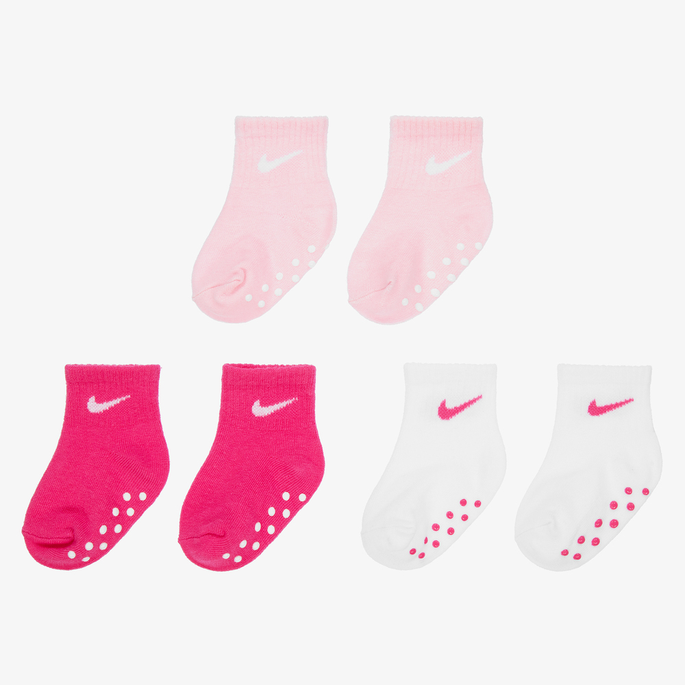 Nike - Baby Cotton Logo Socks(3 Pack) | Childrensalon