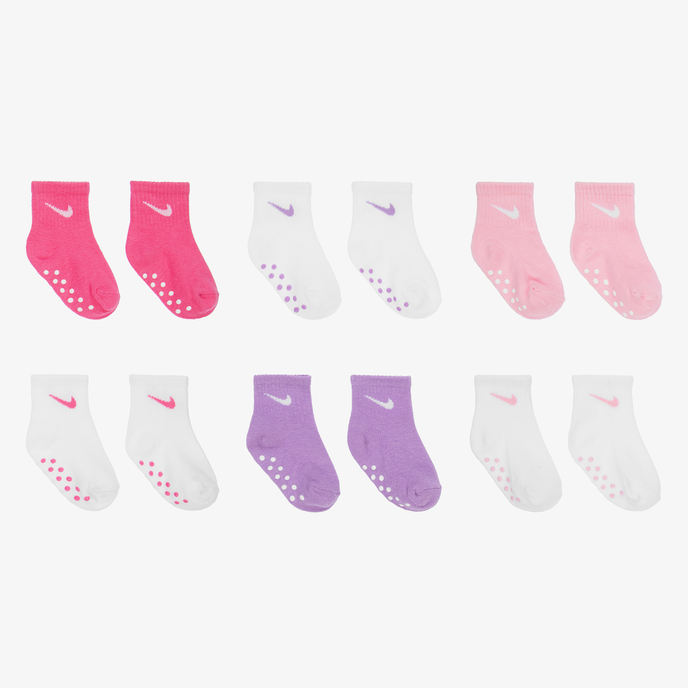 Cuota cocina Acercarse Nike - Pack de 6 pares de calcetines de algodón para bebé | Childrensalon