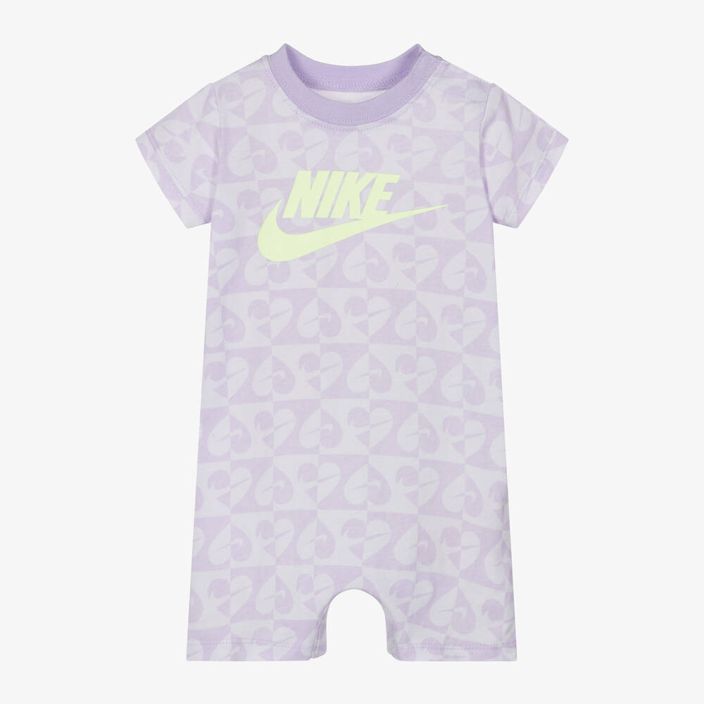 Shop Nike Baby Girls Purple Cotton Shortie