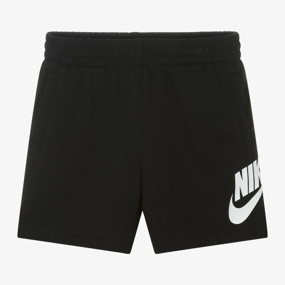 Nike - Black Cotton Jersey Shorts | Childrensalon