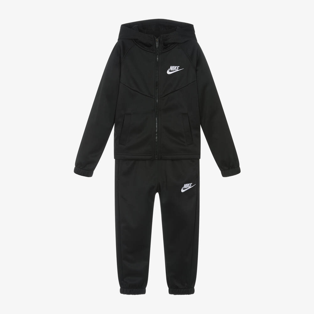 Nike - Survêtement Noir Swoosh | Childrensalon