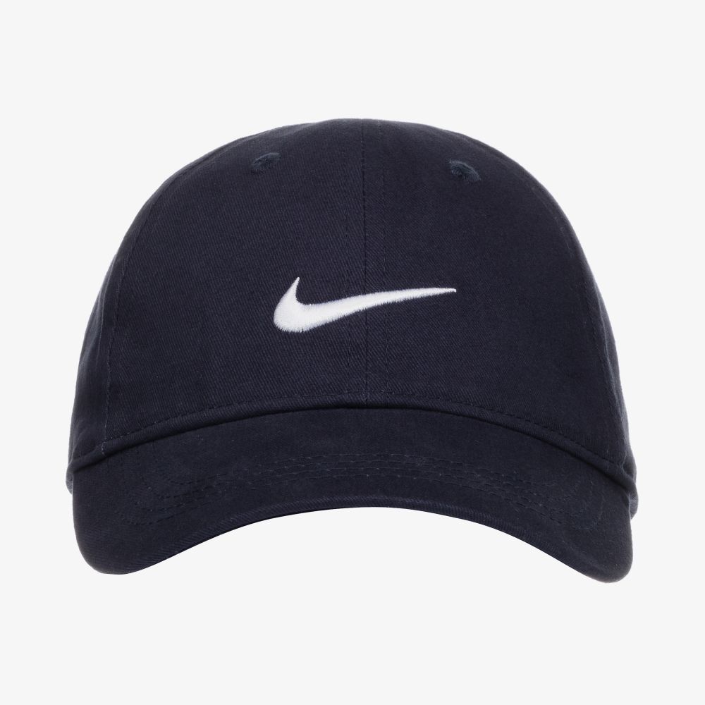 Nike - Blue Cotton Twill Logo Cap | Childrensalon