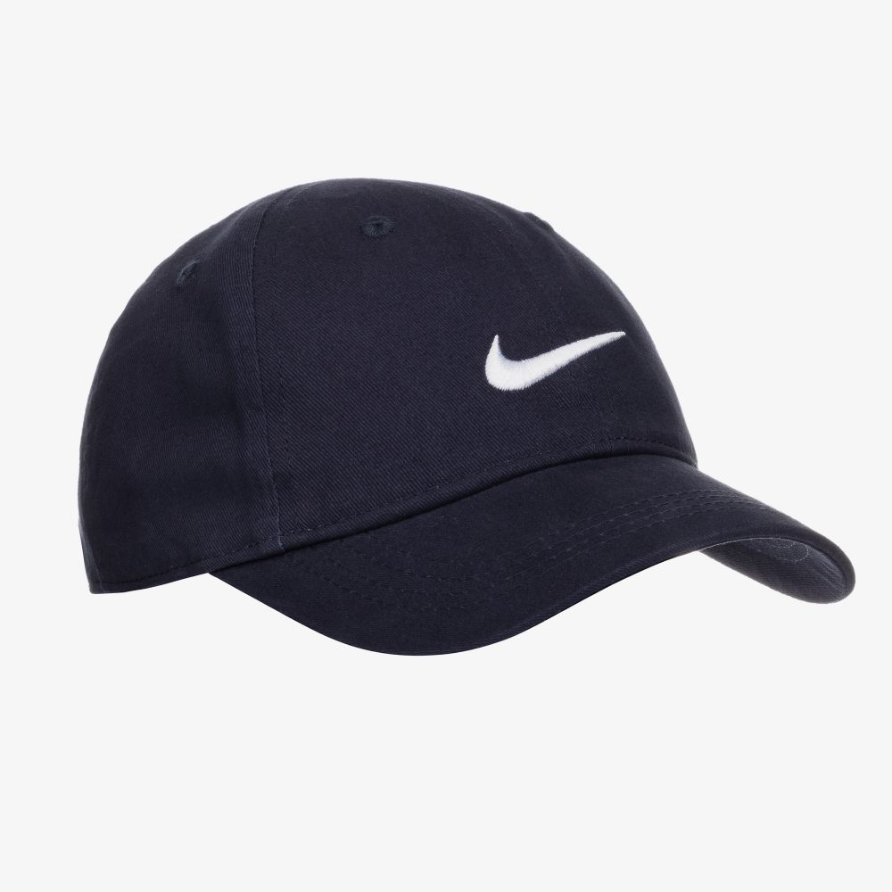 Nike - Blue Cotton Twill Logo Cap | Childrensalon