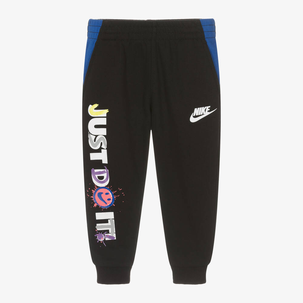 Nike - Boys Black Jersey Joggers | Childrensalon