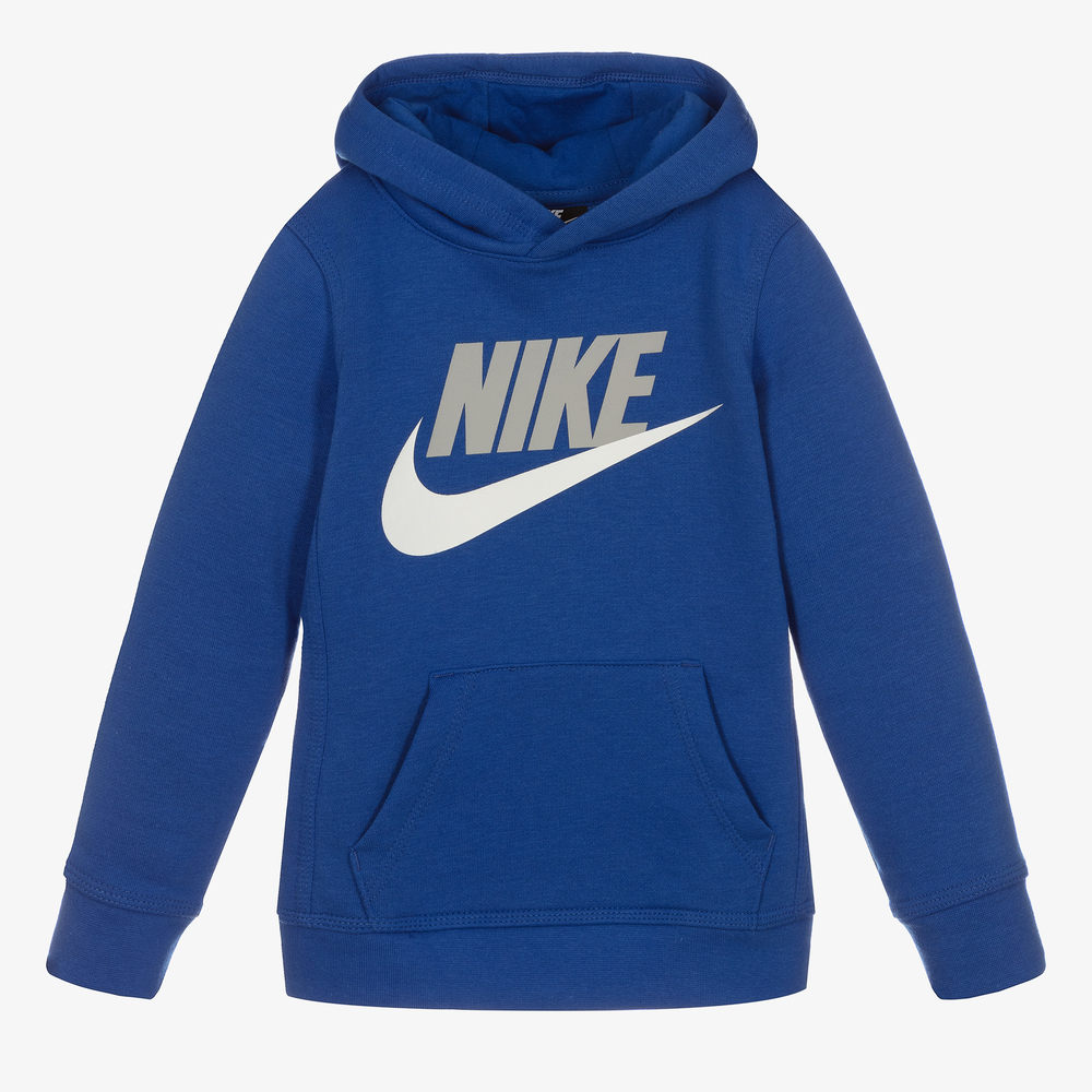 Nike - Boys Blue Logo Hoodie | Childrensalon