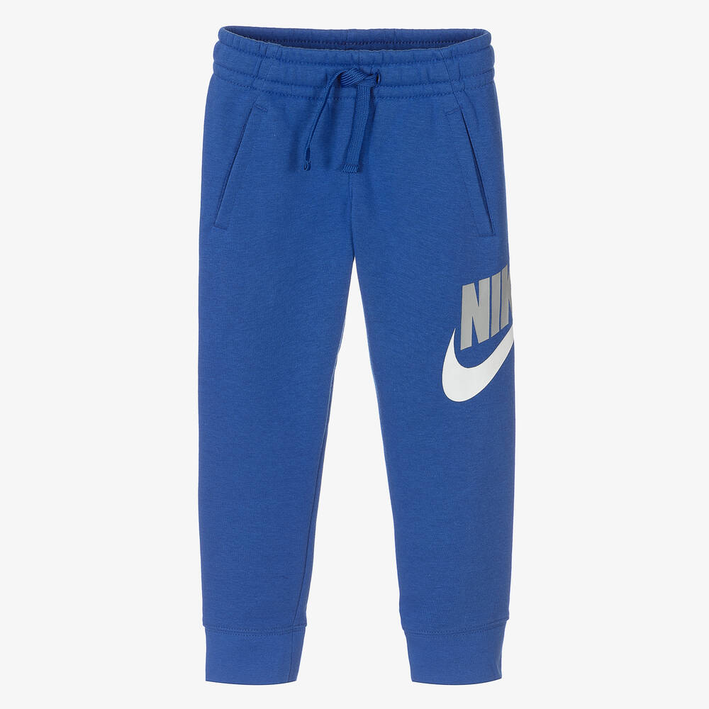 Nike - جوغرز قطن جيرسي لون أزرق للأولاد | Childrensalon