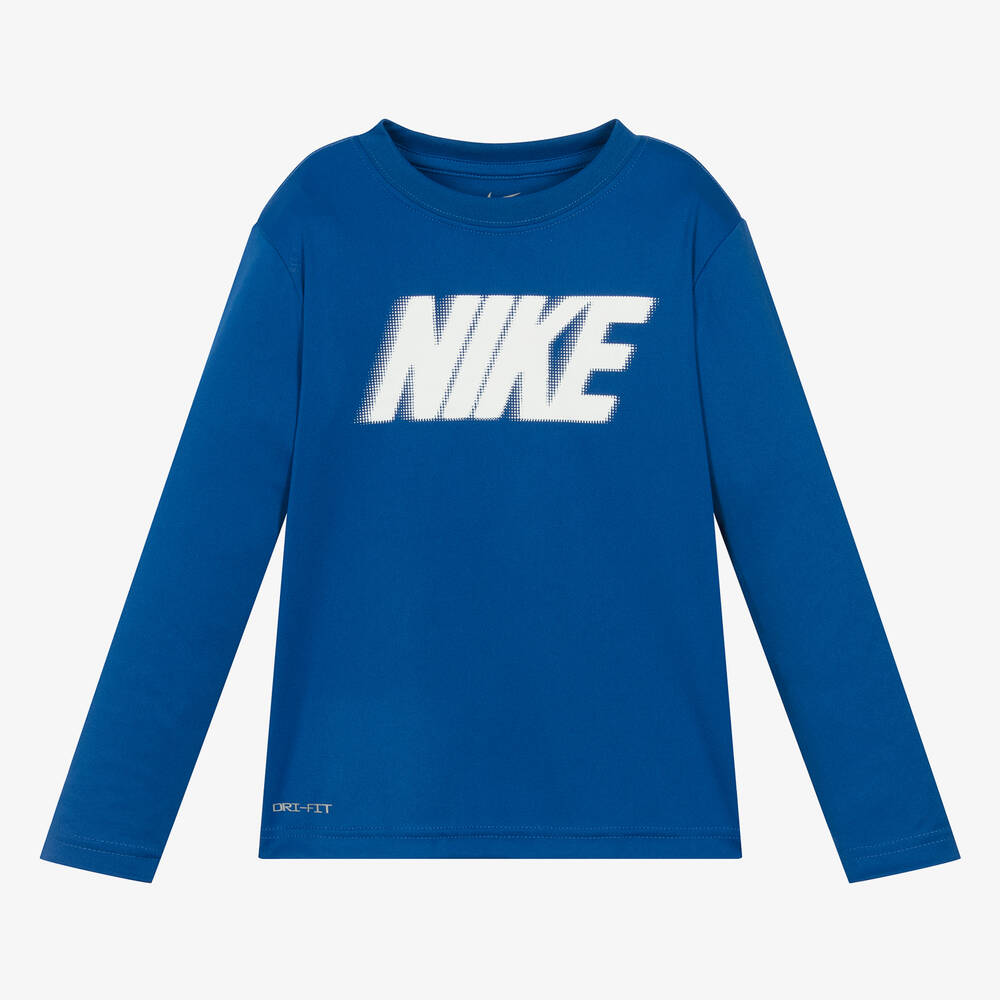 Nike - Blaues Sportoberteil für Jungen | Childrensalon