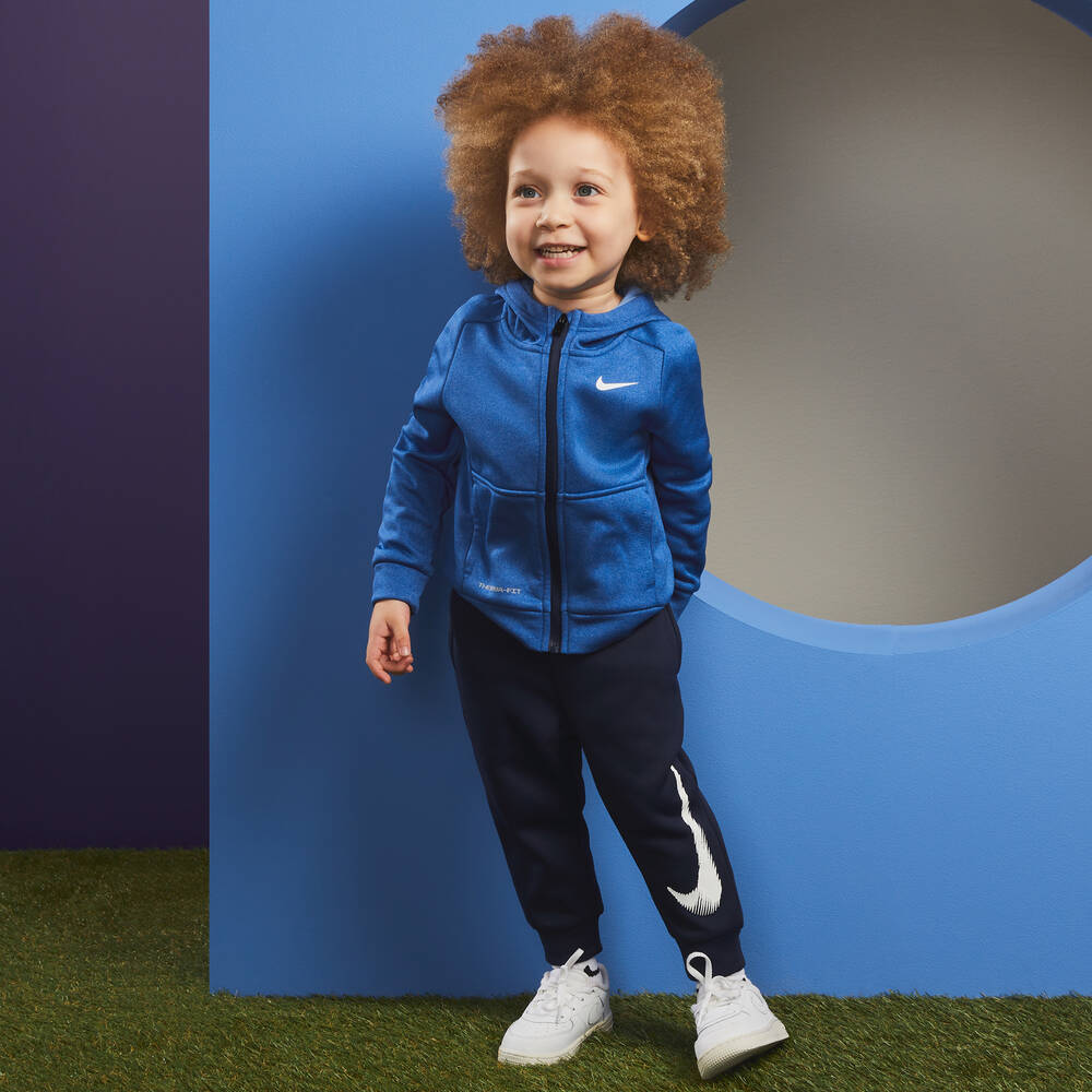 Nike - Childrensalon Reißverschluss mit für Jungen Jogginganzug | Blauer