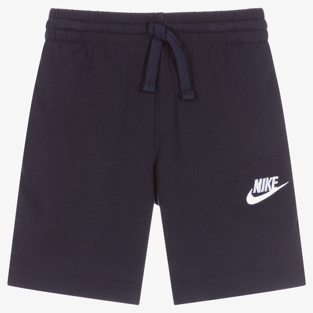 Nike - Boys Navy Blue Logo Shorts | Childrensalon