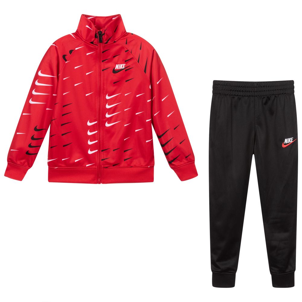Nike - Boys Red & Black Tracksuit | Childrensalon