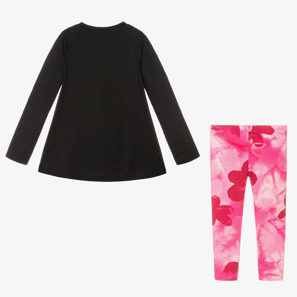LAPASA 4 Pack Girls Cotton Leggings Dailywear & Sports Tights G11 (Black,  Floral # 1, Pink, Pink Hearts, 3 Years) : : Fashion