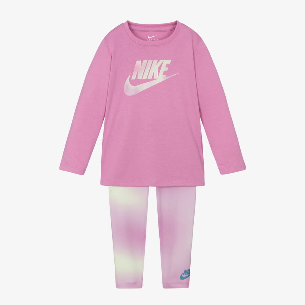 Nike - Girls Pink Leggings Set | Childrensalon