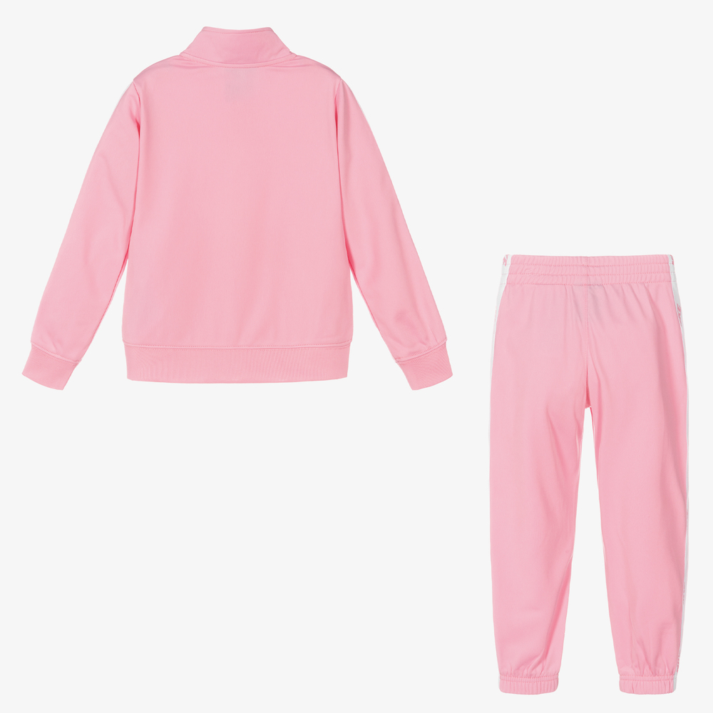 Nike - Girls Pink Logo Tracksuit | Childrensalon