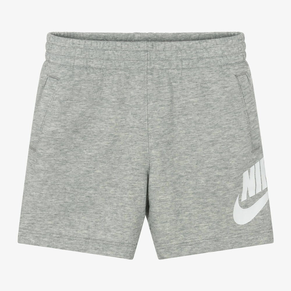 Nike - Grey Cotton Jersey Shorts | Childrensalon