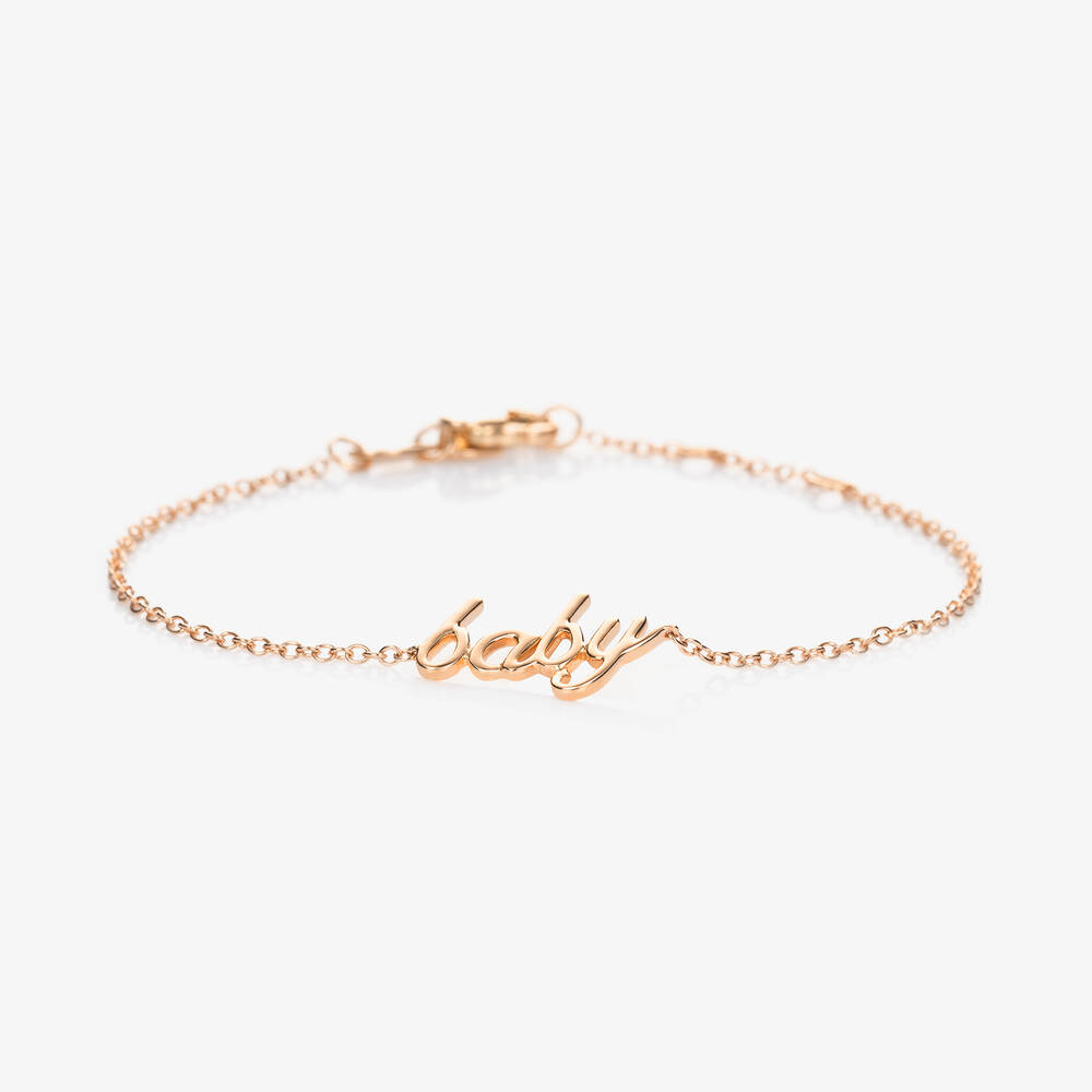 NOA Mini - 18kt Rose Gold Baby Bracelet | Childrensalon