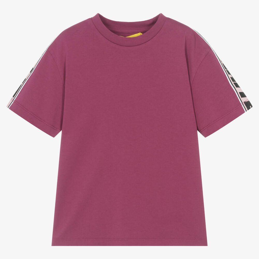 Off-white Kids' Girls Purple Cotton T-shirt