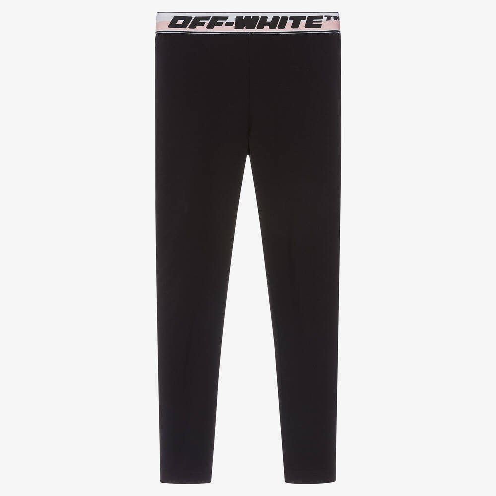 Kids Black Band Leggings by Off-White on Sale