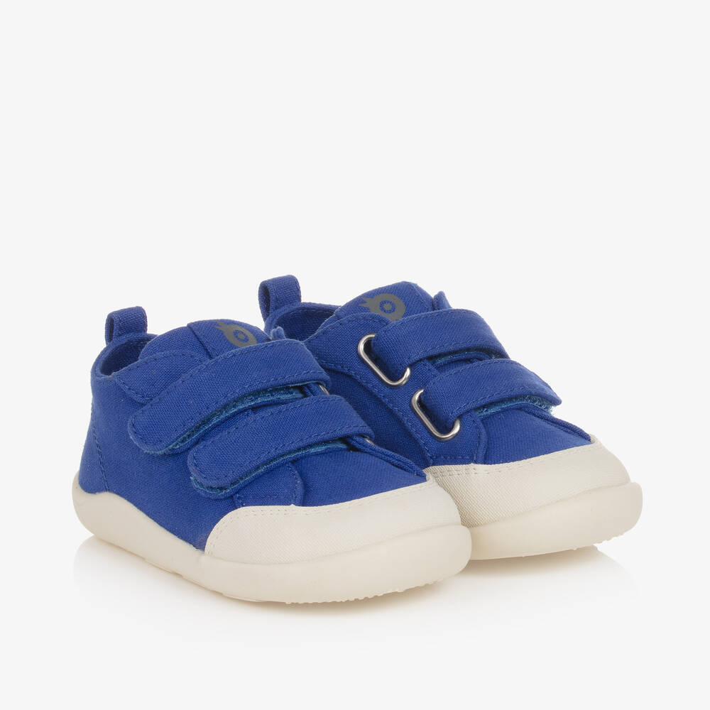 Old Soles Baby Boys Blue Canvas Trainers