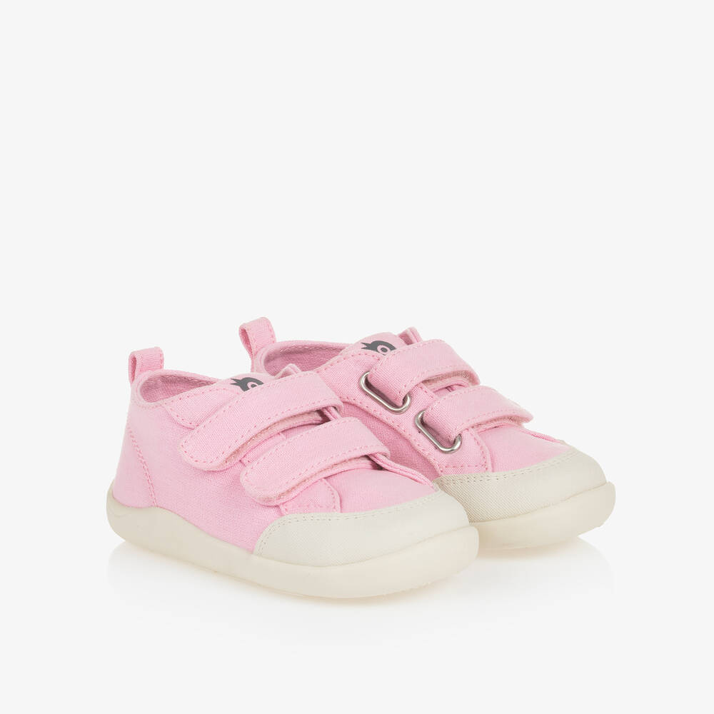 Old Soles - Baby Girls Pink Canvas Trainers | Childrensalon
