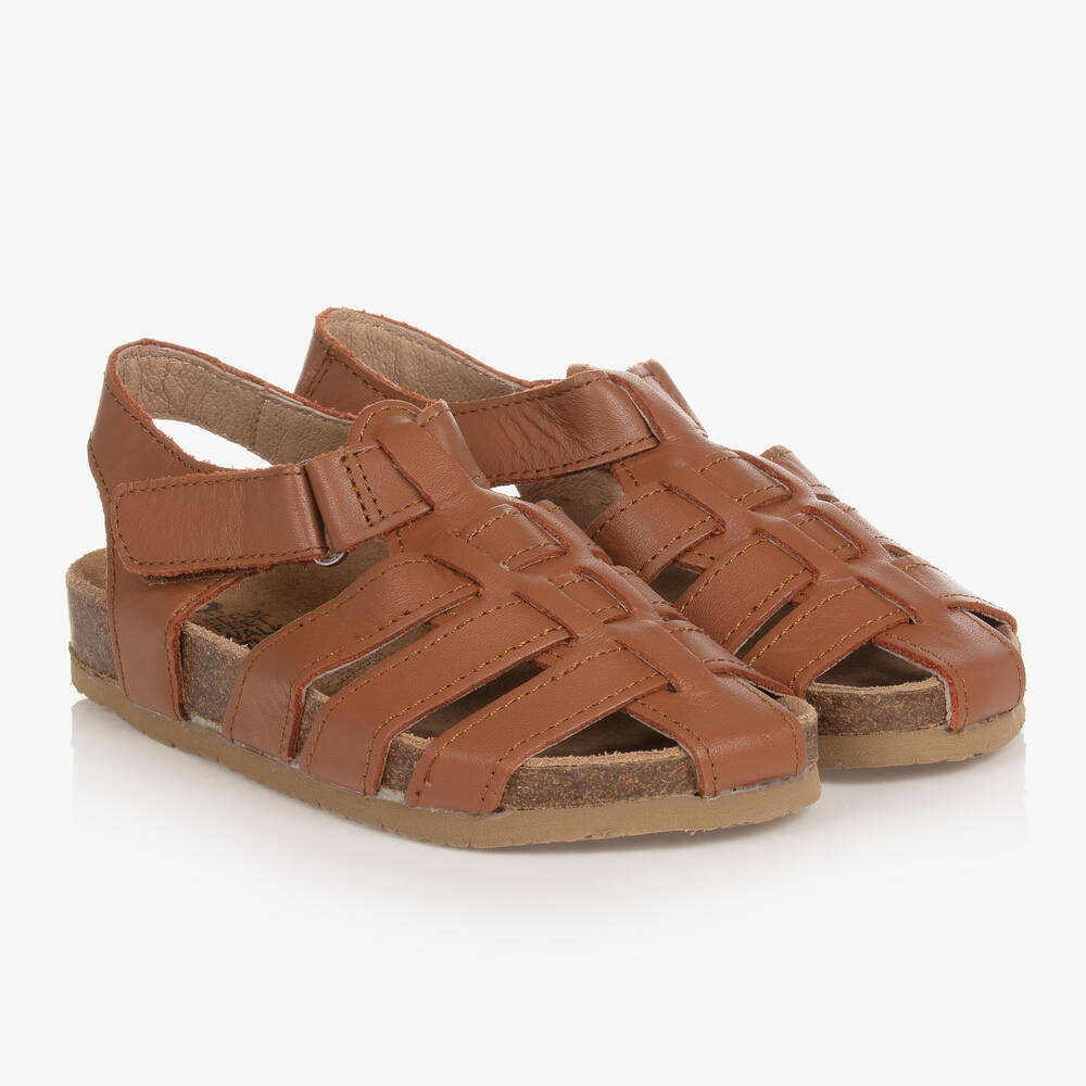 Old Soles - Boys Brown Leather Sandals | Childrensalon