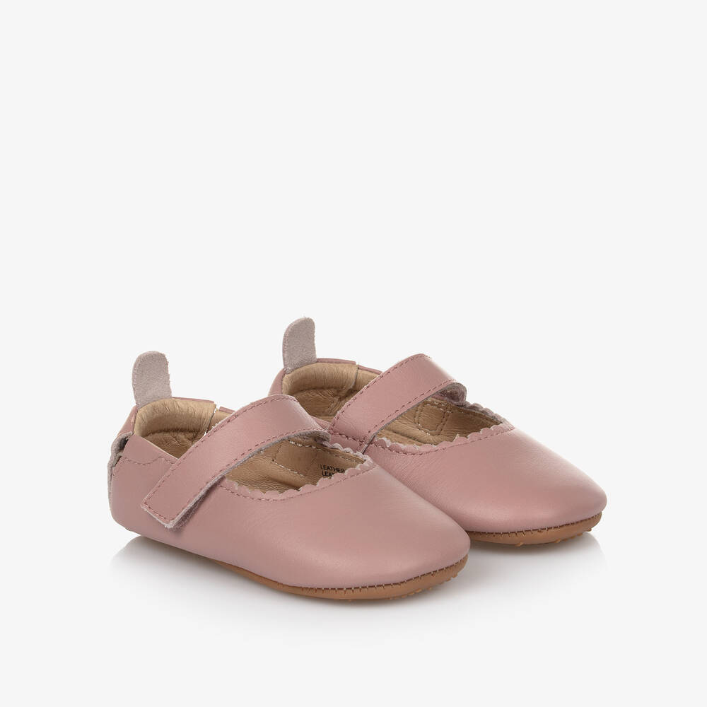 Old Soles - Girls Pink Leather First Walker Shoes | Childrensalon