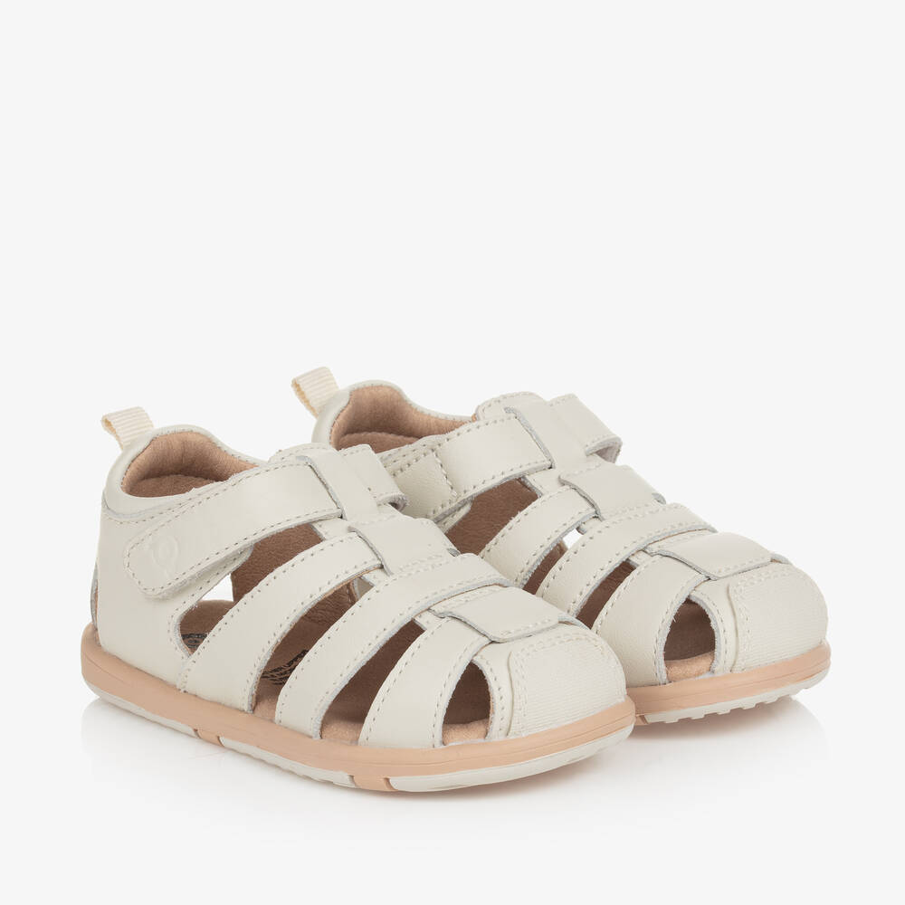 Old Soles - Ivory Leather Baby Sandals | Childrensalon