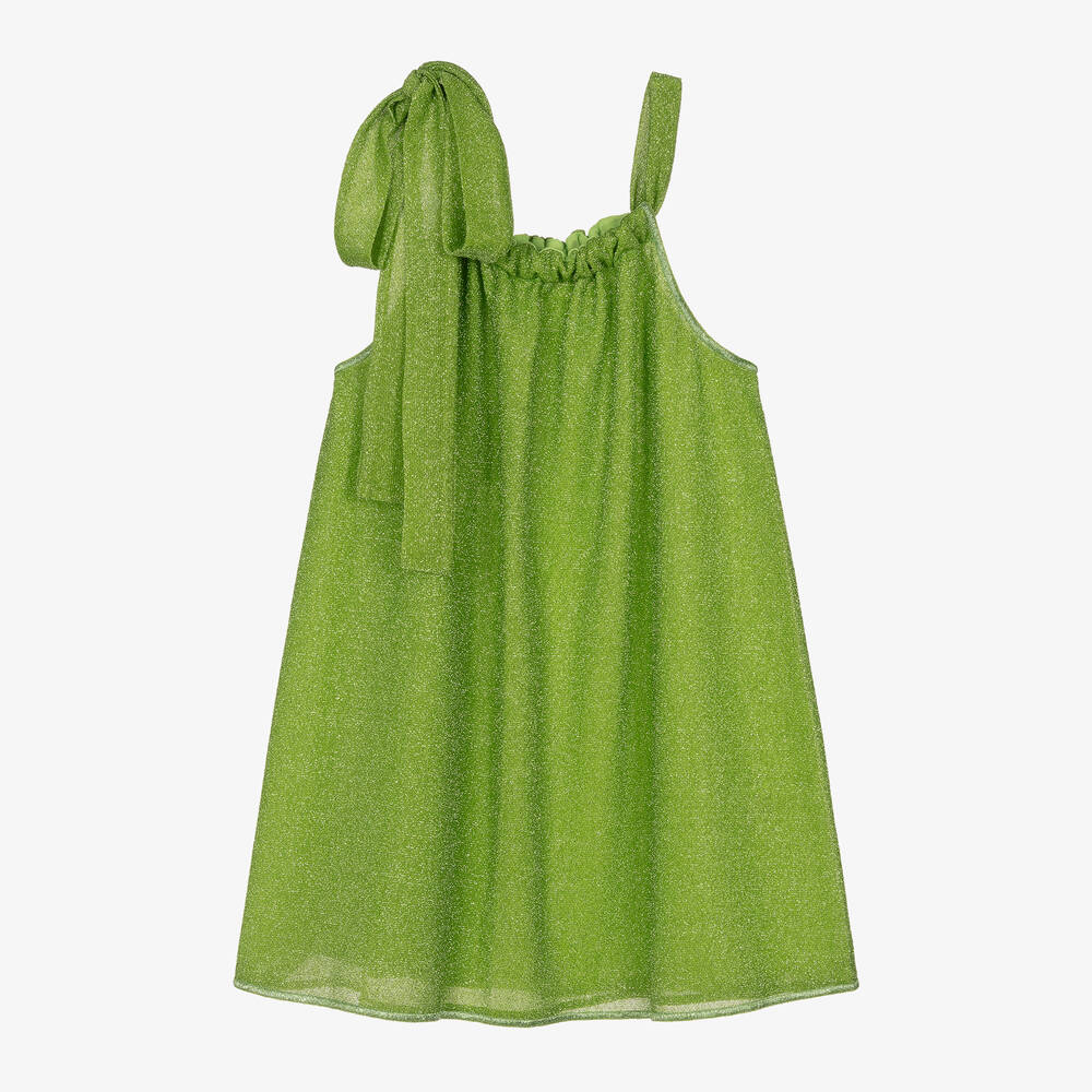 Oséree - فستان لون أخضر ليموني لامع | Childrensalon