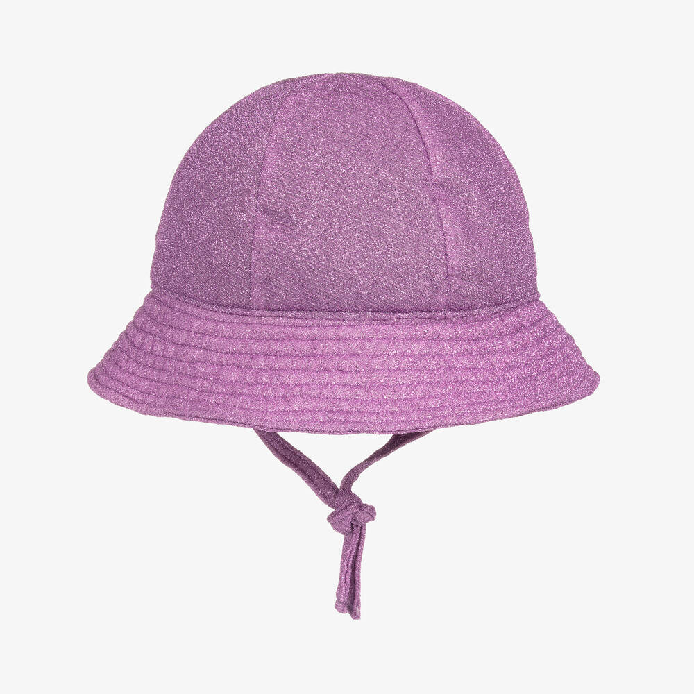 Oséree - قبعة للشمس لون بنفسجي لامع للبنات | Childrensalon
